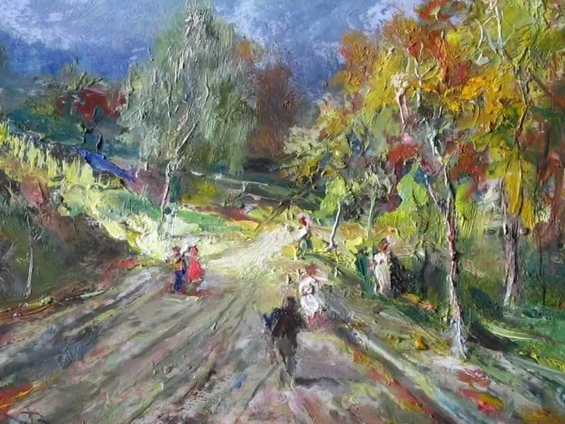 1880-Vincenzo Bruzzese - Passeggiata